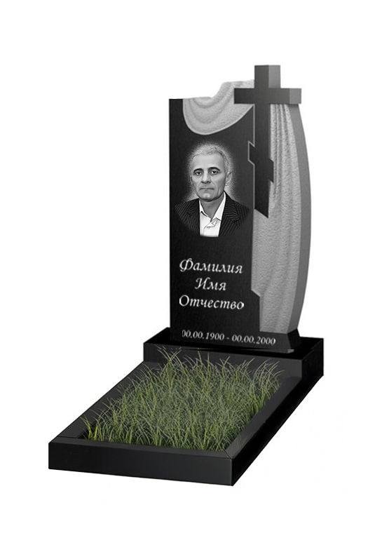 Вертикальный памятник. Модель - ВЕРТ126