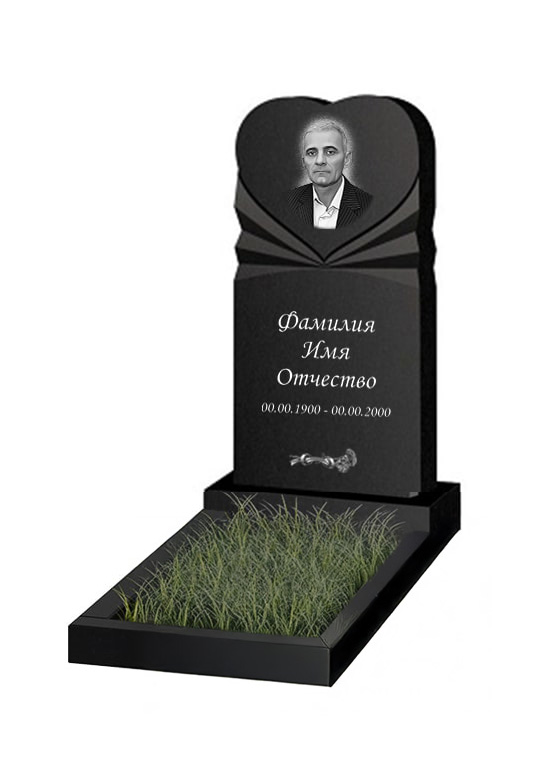 Вертикальный памятник. Модель - ВЕРТ297