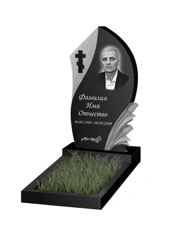 Вертикальный памятник. Модель - ВЕРТ395